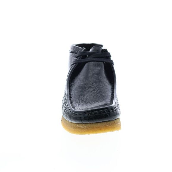 Clarks Womens Wallabee Boot Black Boots (NWT) - Picture 3 of 7